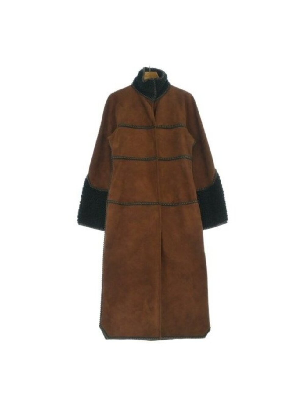 Fendi Coat Black 40 Brown